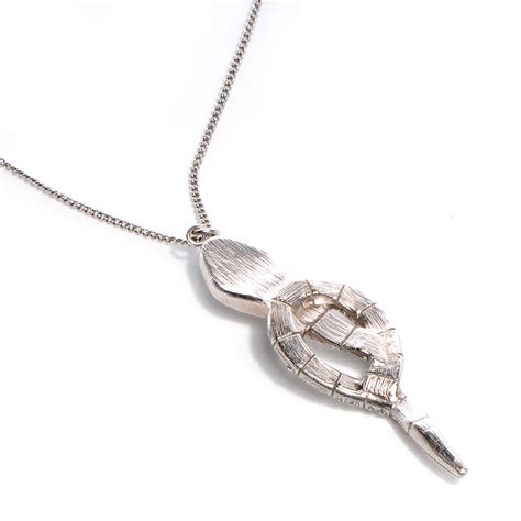 chanel snake necklace|CHANEL Crystal Serpent Snake Necklace Silver .